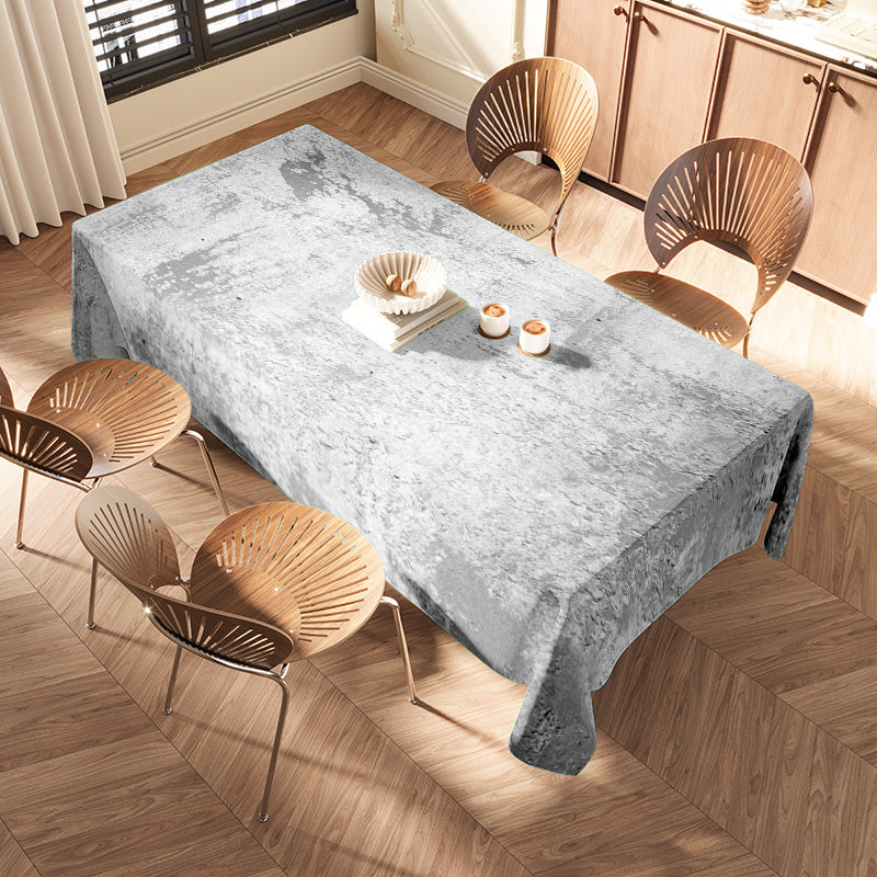 Modern Concrete Print Tablecloth 3D Dining Room Decor Solid Waterproof Washable Home Decoration High Quality Soft Non-slip Recta