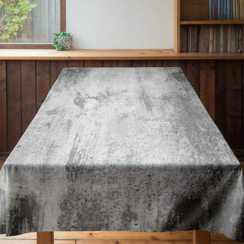 Modern Concrete Print Tablecloth 3D Dining Room Decor Solid Waterproof Washable Home Decoration High Quality Soft Non-slip Recta