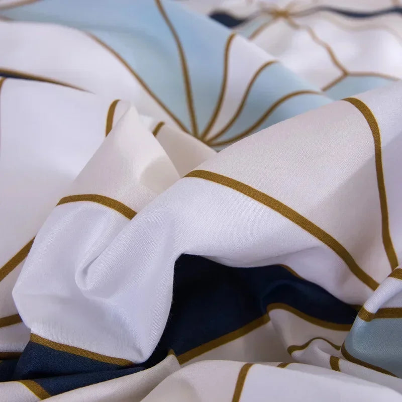 Geometric Soft Queen Duvet Cover Set King Size Soft Comfortable Double Bedding Set 220x240 Comfortable Durable Quilt Cover Sets