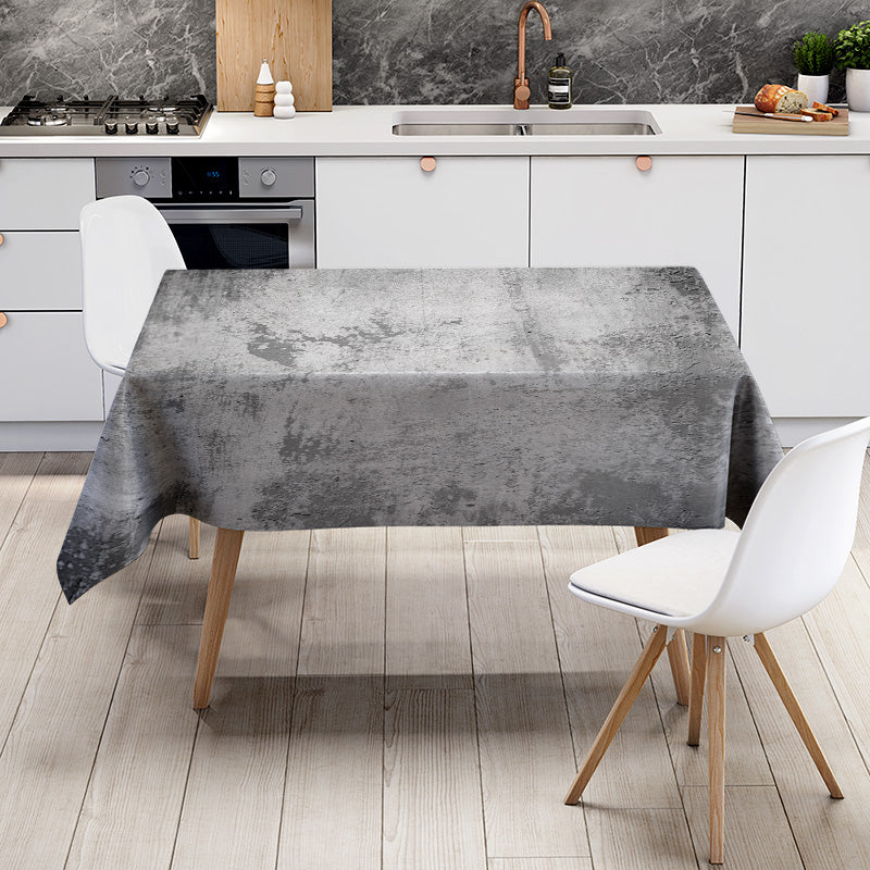 Modern Concrete Print Tablecloth 3D Dining Room Decor Solid Waterproof Washable Home Decoration High Quality Soft Non-slip Recta