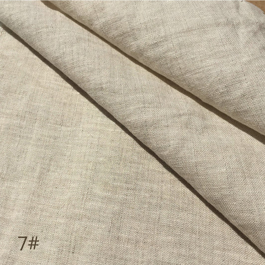 100% Pure Linen Solid Color Round Table Cover,Natural Fabric Tablecloth,for Kitchen Dining Room Party Holiday Tabletop Decor